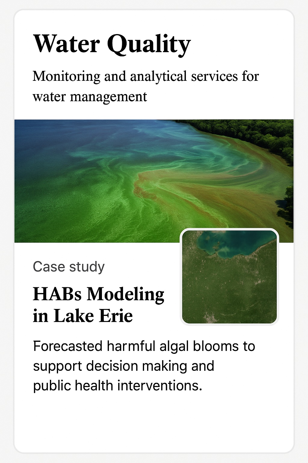 Lake water quality